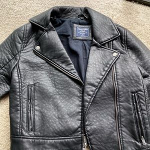 Abercrombie and Fitch faux leather jacket